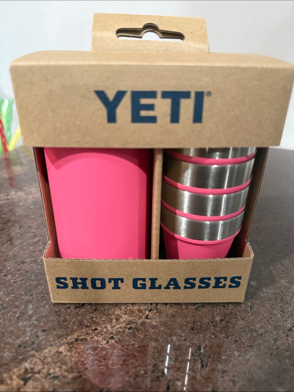 Yeti Pink Stainless Steel Shot Glasses Set